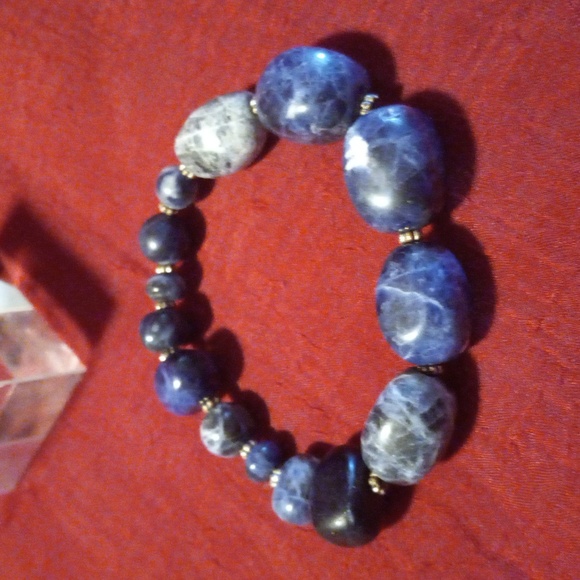 Blue lapis stone bracelet - Picture 3 of 4